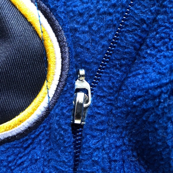 St Louis Blues Hockey Sockey Zip Up One Piece Jumpsuit Fleece Pajama XXS - Picture 6 of 6